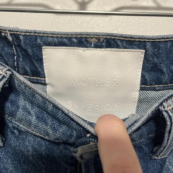 Mother Superior The Tune Up Hover Cuff Jeans in Hit The Ground Running‎ Size 25 - Picture 5 of 12